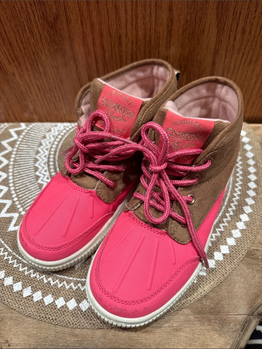 OshKosh B'gosh Rafferg-Oy Shoresider Jr Kids Lace-Up Duck Boots